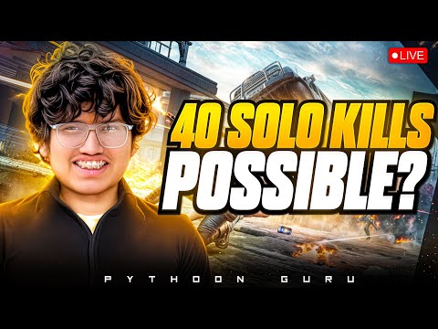 SOLO 41 KILLS CHALLENGE IN BGMI ||PYTHON GURU IS LIVE