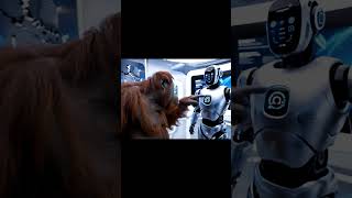 Orangutan Meets AI Robots in Silicon Valley! 🤖🧠 #TechVlog #SiliconValley #AIFuture #FunnyAnimals