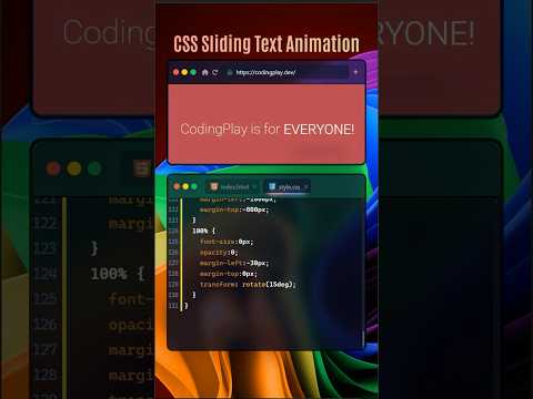 🔥 CSS Sliding Text Animation with HTML & CSS |  #coding #htmlcss