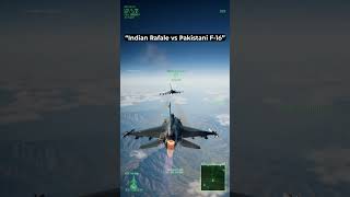 Indian Rafale vs Pakistani F-16. #airforce #jetfighter #army #rafale