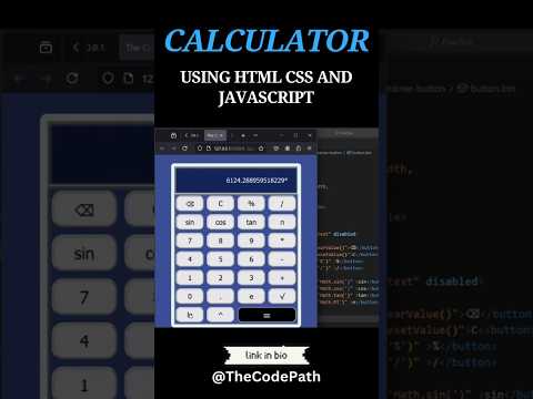 BUILD a Scientific Calculator with #JavaScript!|| #webdevelopment #coding #js #computerscience #html