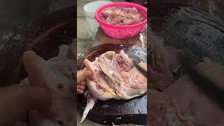 super fast way to cut chicken #usareels