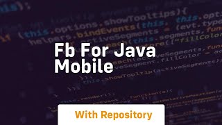 fb for java mobile