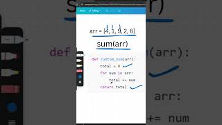 Python sum() Explained in Tamil | How sum() Works Under the Hood! 🔥 #shorts