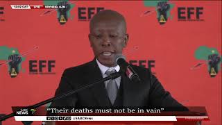 KZN bus crash victims funeral | EFF Leader Julius Malema addresses mourners