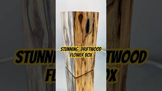 Driftwood flower box #flowers #woodart #woodworking #flowervase #upcycle