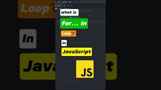 for...in Loop in JavaScript 🔁 | Simplified in 60 Seconds! #forinloop #loop #for #coding #javascript