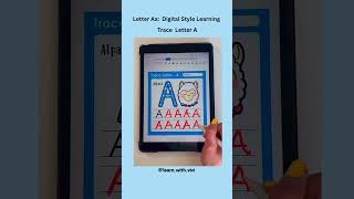 Letter Aa: Trace Letter 🍎❤️ #finemotorskills #earlyliteracy #earlyliteracy