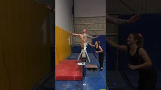 I challenge OLYMPIC CHAMP on BALANCE BEAM😱