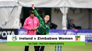 Ireland v Zimbabwe Women 1st T20I, 202​5 | Match Highlights