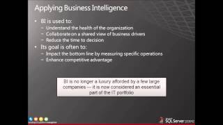 Business Intellegence Introduction - Part1
