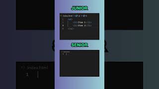 Junior vs Senior Developer | Web Developer | #webdevelopment  #coding #html #css #java #javascript