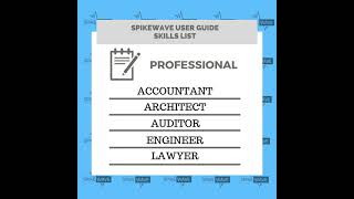 PROFESSIONAL SKILLS LIST