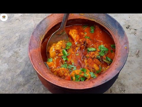 🔥 Handi Chicken Recipe | Authentic Dhaba-Style Taste at Home! 🍗🍛 in village