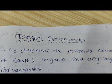 Tangent Galvanometer || Sem 3 #physicspractical @rie,mysore