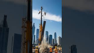 Catastrophic Crane Collapse! | AI-Generated Construction Accident Simulation
