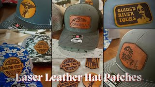 Laser Leather Hat Patches, and the Cricut Hat Press
