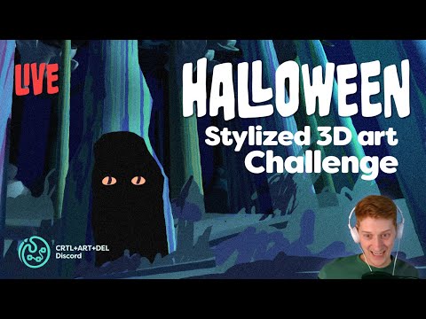 Halloween stylized 3D challenge (featuring @Tradigital) 👻