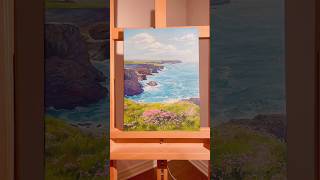 ocean painting process 🎨 #oceanart #sea #oilpainting #oilpaintinglandscape