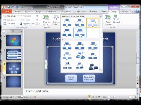 Microsoft Powerpoint: Using Smartart