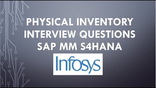 sap mm interview questions and answers for 3 years experience | physical inventory sap mm interview