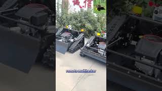mower remote control with snow plow snow blade snow shovel snow removal machine
