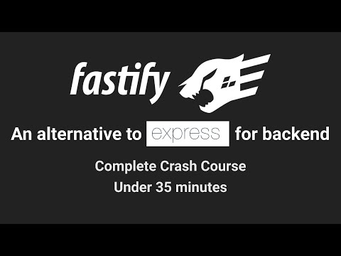 Fastify : Complete Crash Course | #backend