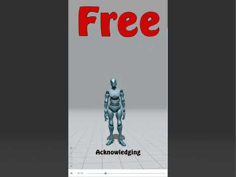 Acknowledging. Mixamo animation converted for use in Daz Studio by a Genesis 9 character #shorts