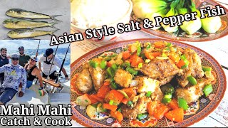 Salt and Pepper Fish | Mahi Mahi | Catch & Cook #mahi #southflorida #saltwaterfishing