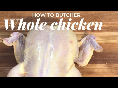 Butchering a whole chicken