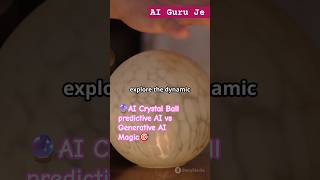 🔮AI Crystal Ball☔ Predictive AI ⛈Vs♥ Generative AI🎸 #shorts #short #youtubeshorts #viral #facts