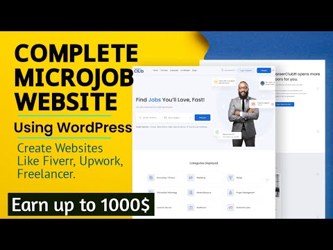 How to create Microjob Website using WordPress | Website like LinkedIn & Indeed | Earn Money online