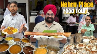 Best Street Food of Nehru Place 😍Punjabi Platter , Dosa , Dahi Bhalle