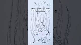 Drawing time lapse, Rotring isograph, Rapidograph, technical pen, fountain pen, WOMAN LIFE FREEDOM