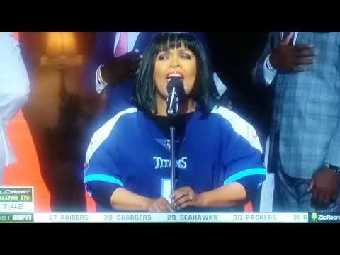 "Star Spangled Banner" - CeCe Winans (2019 NFL DRAFT)