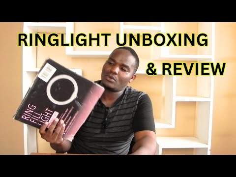 Unboxing and Review of the 10-inch Ring Light - Illuminate Your World!