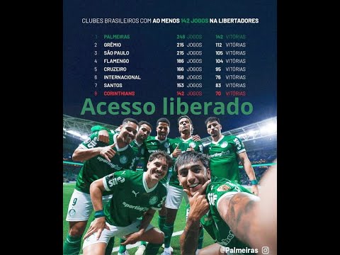 Acesso liberado pra palmeira. Plameiras vencer e jogar futebol lindo