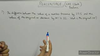 percentage problems tricks and shortcuts #short,#sbi clerk,#rbi office attendant