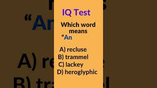 99% Fail This Brutal IQ Test -  Can You Beat It? test your word power