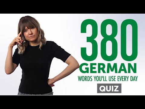 Quiz | 380 German Words You'll Use Every Day - Basic Vocabulary #78