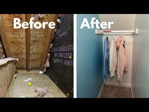 Turn an Attic Knee Wall into a Closet / Cap Cod Knee Wall Solution