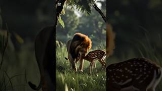 a lion start his day 🦁 #lion #lionlife #aivideo #trendingaivideo #animalworld #animalshorts