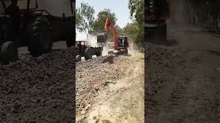 Dismantling of Road #shortvideo #automobile #asphaltpavement #concretemixers #excavator #asphaltmix