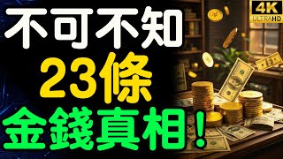 If you don't understand these 23 truths about money, you will always stay at the bottom of society!