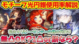 【崩壊スターレイル】サンデー・トリビー・花火モチーフ使用率解説！1凸or餅ならどっち？無凸でいいのか？餅なしの代わりを解説！【崩スタ/スタレ】※リークなし