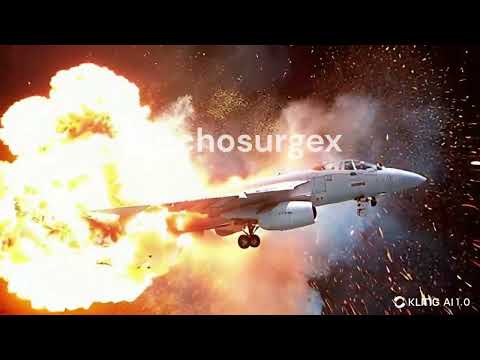 The moment an F16 fighter jet was hit by a UFO