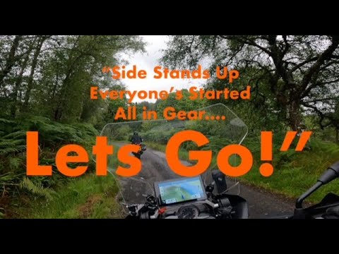 Side stands up, everyone’s started, all in gear.. LETS GO…