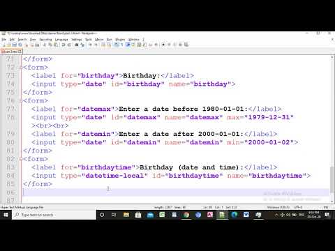 HTML5 - Forms - Part 5 - Web Week - Inverted Ditto