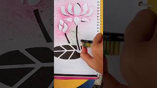 Brush 🖌️ painting 🎨 #shorts #youtubeshorts #shortsfeed #lotus #painting