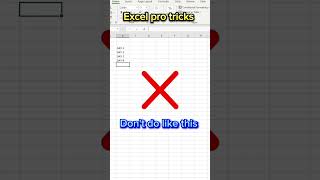 Excel pro tricks #excel #viral #trending #excelshortcuts #shorts